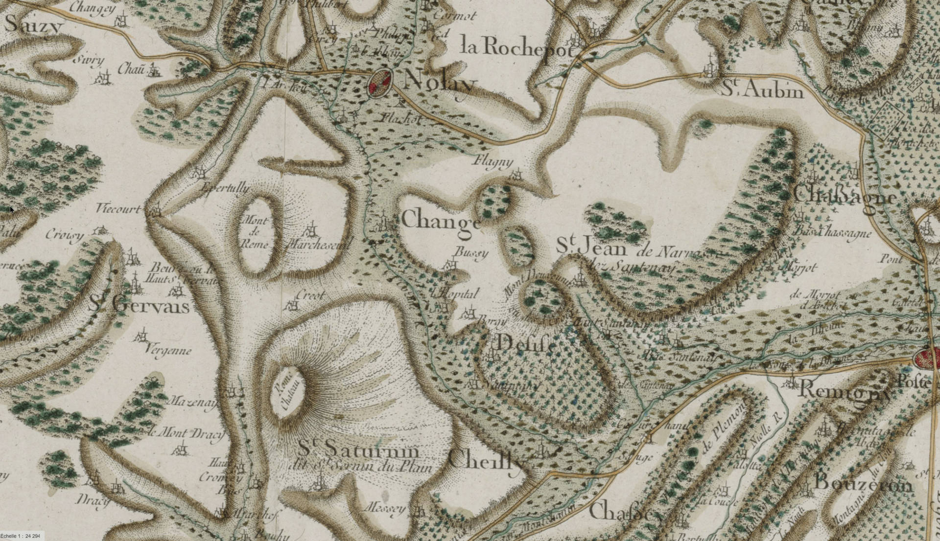 carte de Cassini XVIIIe